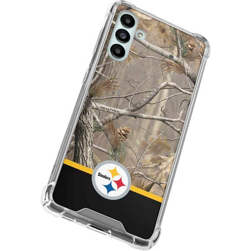 NFL Realtree Camo Pittsburgh Steelers Galaxy A13 5G Clear Case