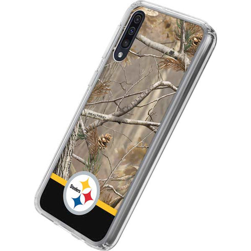 NFL Realtree Camo Pittsburgh Steelers Galaxy A50 Clear Case