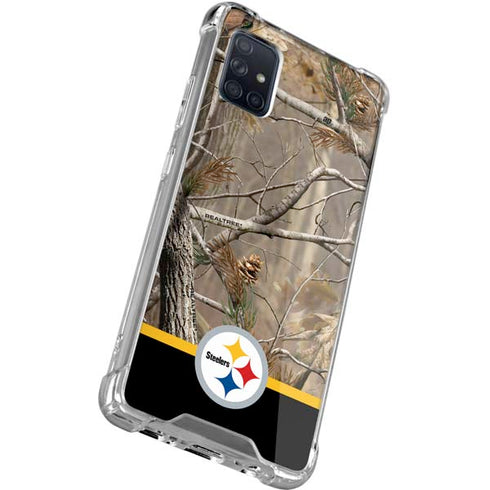 NFL Realtree Camo Pittsburgh Steelers Galaxy A51 5G Clear Case