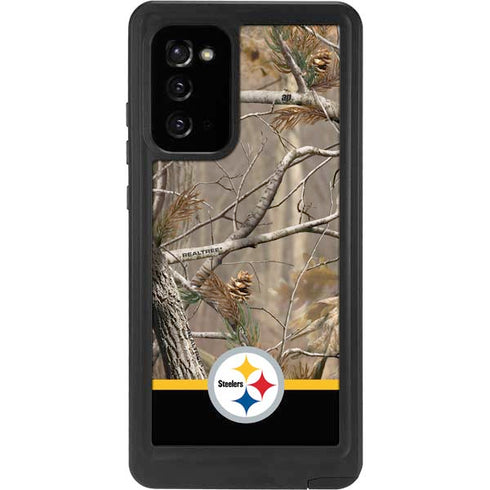 NFL Realtree Camo Pittsburgh Steelers Galaxy Note20 5G Waterproof Case