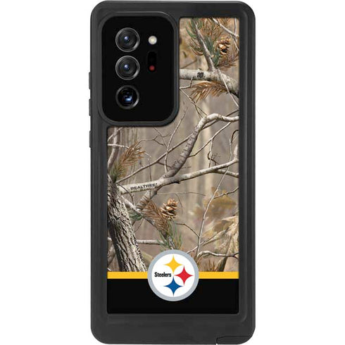 NFL Realtree Camo Pittsburgh Steelers Galaxy Note20 Ultra 5G Waterproof Case