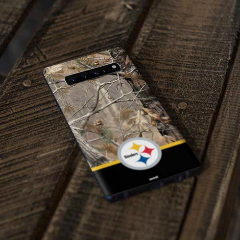 NFL Realtree Camo Pittsburgh Steelers Galaxy S10 Plus Skin