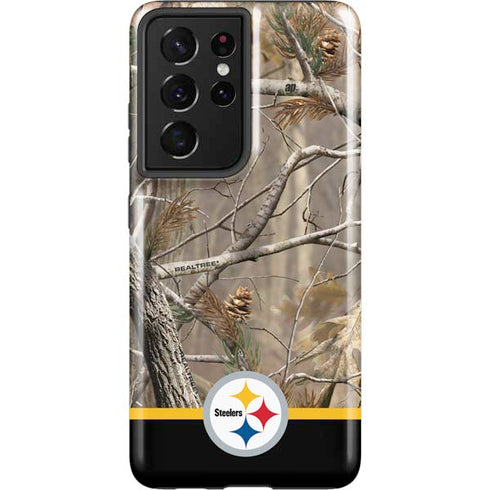 NFL Realtree Camo Pittsburgh Steelers Galaxy S21 Ultra 5G Pro Case