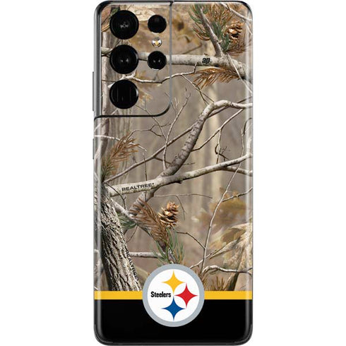 NFL Realtree Camo Pittsburgh Steelers Galaxy S21 Ultra 5G Skin