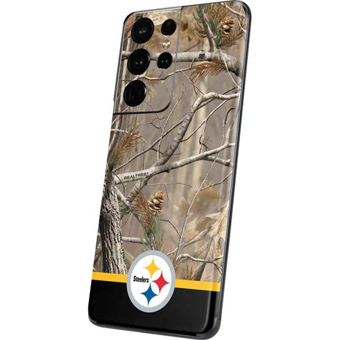 NFL Realtree Camo Pittsburgh Steelers Galaxy S21 Ultra 5G Skin
