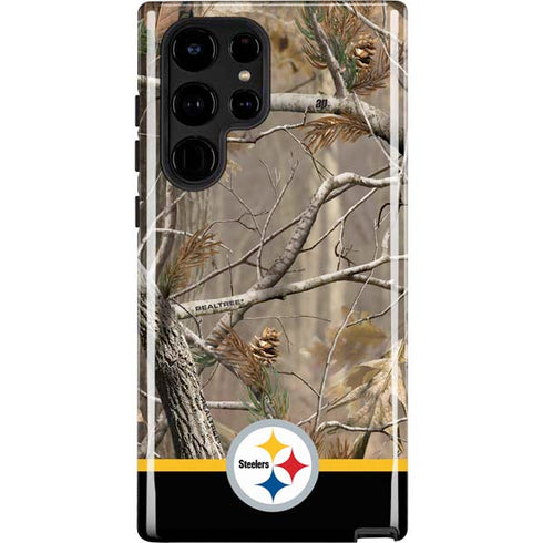 NFL Realtree Camo Pittsburgh Steelers Galaxy S22 Ultra Pro Case