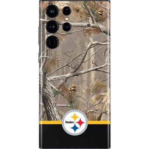 NFL Realtree Camo Pittsburgh Steelers Galaxy S22 Ultra Skin