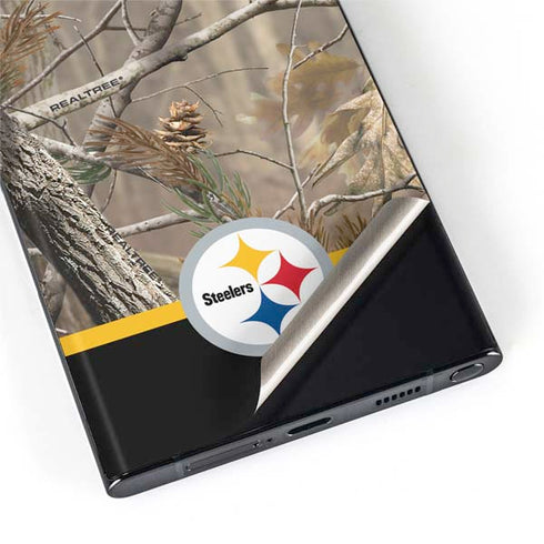NFL Realtree Camo Pittsburgh Steelers Galaxy S22 Ultra Skin