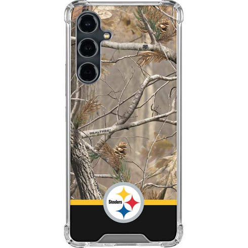 NFL Realtree Camo Pittsburgh Steelers Galaxy S23 FE Clear Case