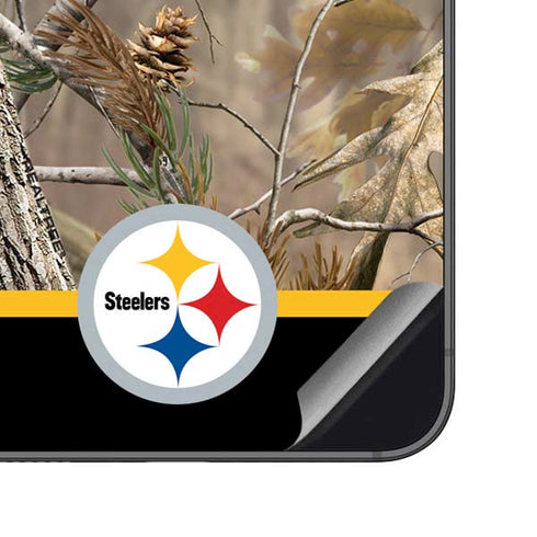 NFL Realtree Camo Pittsburgh Steelers Galaxy S23 FE Skin