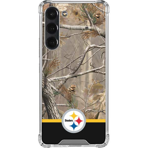 NFL Realtree Camo Pittsburgh Steelers Galaxy S23 Plus Clear Case