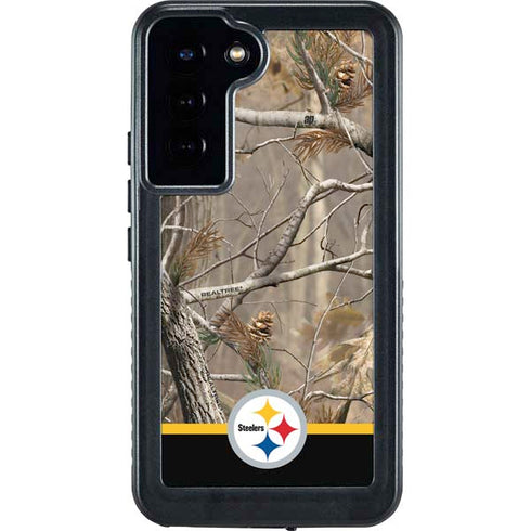 NFL Realtree Camo Pittsburgh Steelers Galaxy S23 Plus Waterproof Case