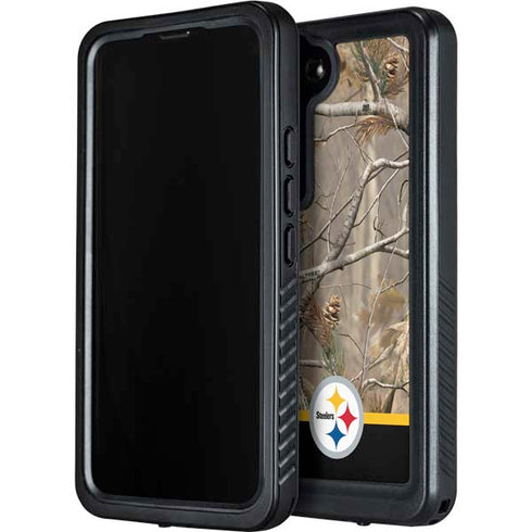 NFL Realtree Camo Pittsburgh Steelers Galaxy S23 Plus Waterproof Case