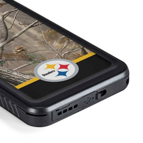 NFL Realtree Camo Pittsburgh Steelers Galaxy S23 Plus Waterproof Case