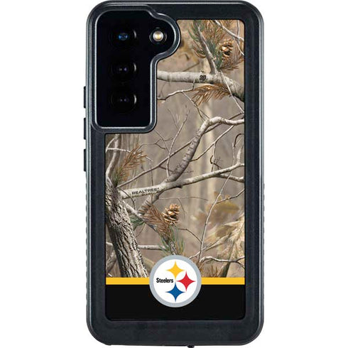 NFL Realtree Camo Pittsburgh Steelers Galaxy S23 Waterproof Case