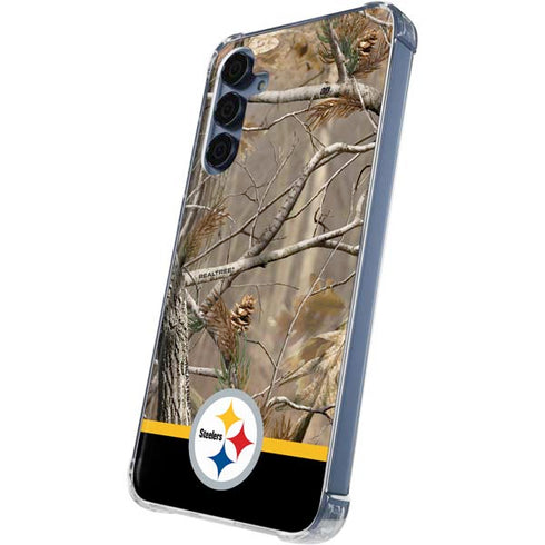 NFL Realtree Camo Pittsburgh Steelers Galaxy S24 Clear Case