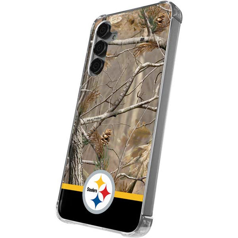 NFL Realtree Camo Pittsburgh Steelers Galaxy S24 Plus Clear Case