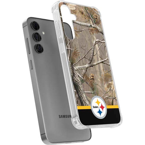 NFL Realtree Camo Pittsburgh Steelers Galaxy S24 Plus Clear Case