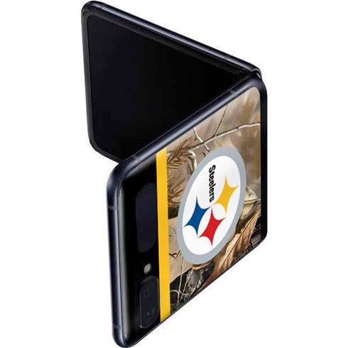 NFL Realtree Camo Pittsburgh Steelers Galaxy Z Flip Skin