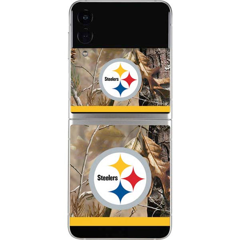 NFL Realtree Camo Pittsburgh Steelers Galaxy Z Flip4 5G Skin