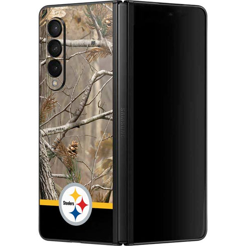 NFL Realtree Camo Pittsburgh Steelers Galaxy Z Fold3 5G Skin