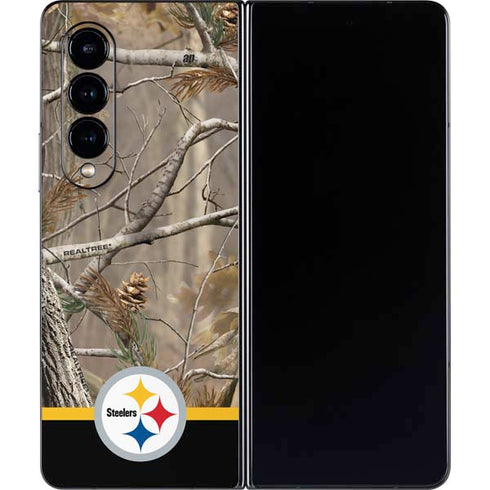 NFL Realtree Camo Pittsburgh Steelers Galaxy Z Fold4 5G Skin