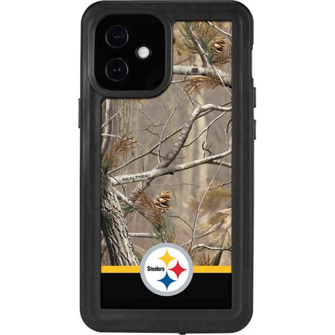 NFL Realtree Camo Pittsburgh Steelers iPhone 12 Mini Waterproof Case