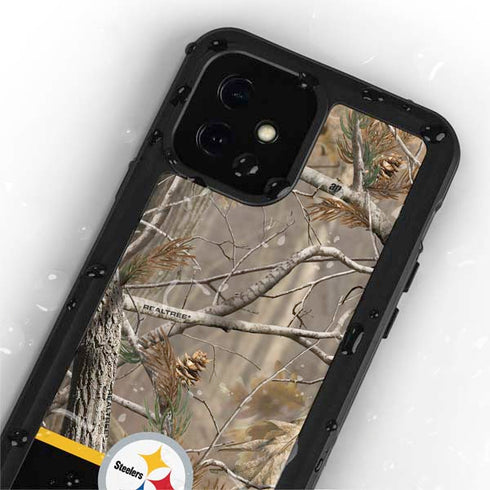 NFL Realtree Camo Pittsburgh Steelers iPhone 12 Mini Waterproof Case