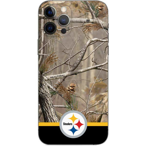 NFL Realtree Camo Pittsburgh Steelers iPhone 12 Pro Skin