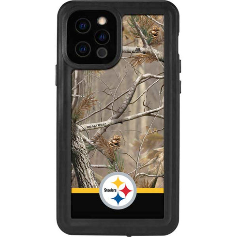NFL Realtree Camo Pittsburgh Steelers iPhone 12 Pro Waterproof Case