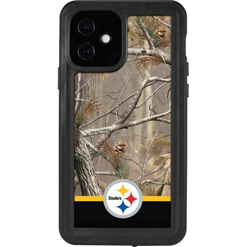 NFL Realtree Camo Pittsburgh Steelers iPhone 12 Waterproof Case