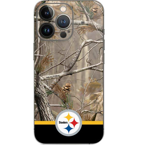 NFL Realtree Camo Pittsburgh Steelers iPhone 13 Pro Skin