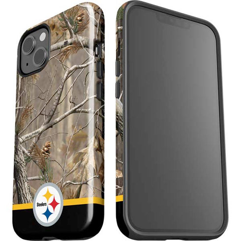 NFL Realtree Camo Pittsburgh Steelers iPhone 15 Plus Impact Case