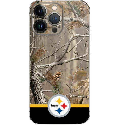 NFL Realtree Camo Pittsburgh Steelers iPhone 15 Pro Skin