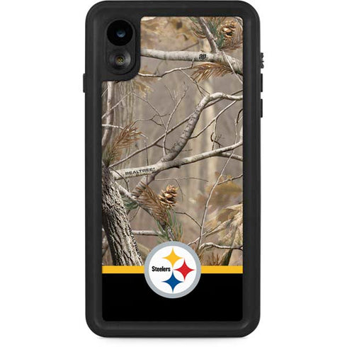 NFL Realtree Camo Pittsburgh Steelers iPhone XR Waterproof Case
