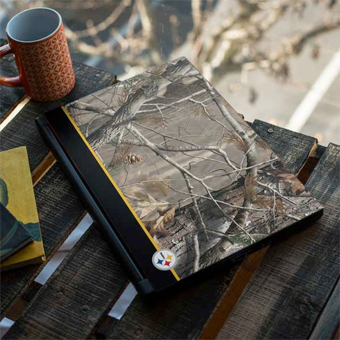 NFL Realtree Camo Pittsburgh Steelers MSI GS65 Stealth Laptop Skin
