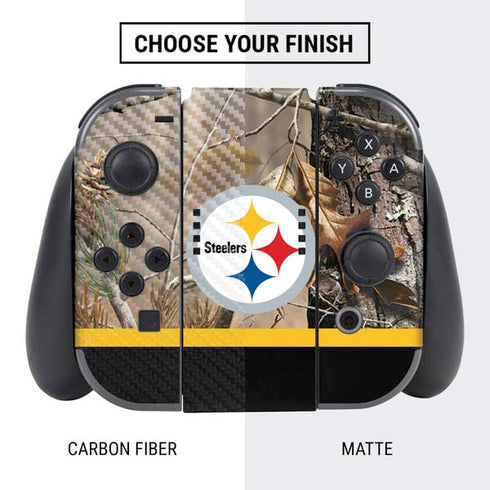 NFL Realtree Camo Pittsburgh Steelers Nintendo Switch Bundle Skin