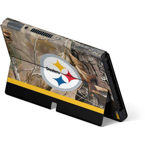 NFL Realtree Camo Pittsburgh Steelers Nintendo Switch OLED (2021) Skin
