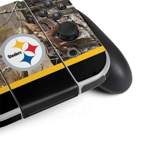 NFL Realtree Camo Pittsburgh Steelers Nintendo Switch OLED (2021) Skin