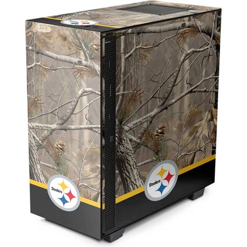 NFL Realtree Camo Pittsburgh Steelers NZXT H510 Compact ATX Mid-Tower Case Skin