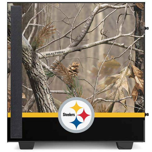 NFL Realtree Camo Pittsburgh Steelers NZXT H510 Compact ATX Mid-Tower Case Skin