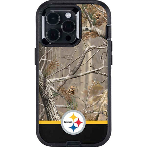 NFL Realtree Camo Pittsburgh Steelers Otterbox Defender iPhone Skin