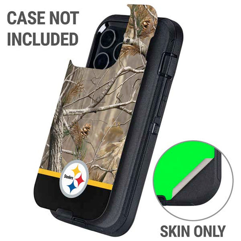 NFL Realtree Camo Pittsburgh Steelers Otterbox Defender iPhone Skin