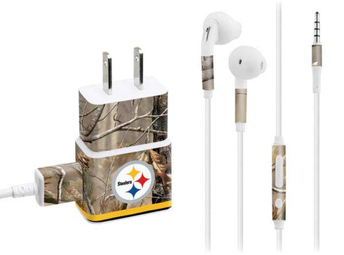 NFL Realtree Camo Pittsburgh Steelers Phone Charger Skin