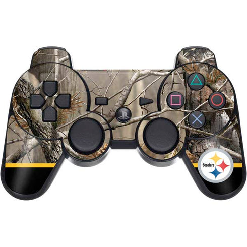 NFL Realtree Camo Pittsburgh Steelers PS3 Dual Shock wireless controller Skin