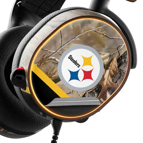 NFL Realtree Camo Pittsburgh Steelers SteelSeries Arctis 3 Skin