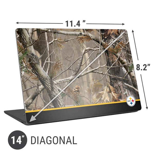 NFL Realtree Camo Pittsburgh Steelers Universal Laptop 14in (11.4 x 8.2in) Skin