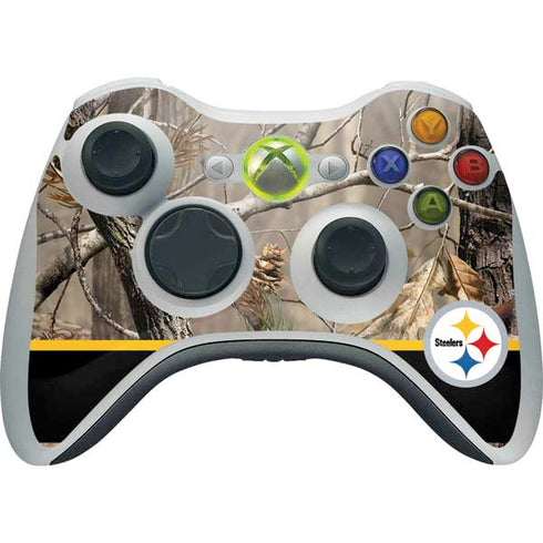 NFL Realtree Camo Pittsburgh Steelers Xbox 360 Wireless Controller Skin