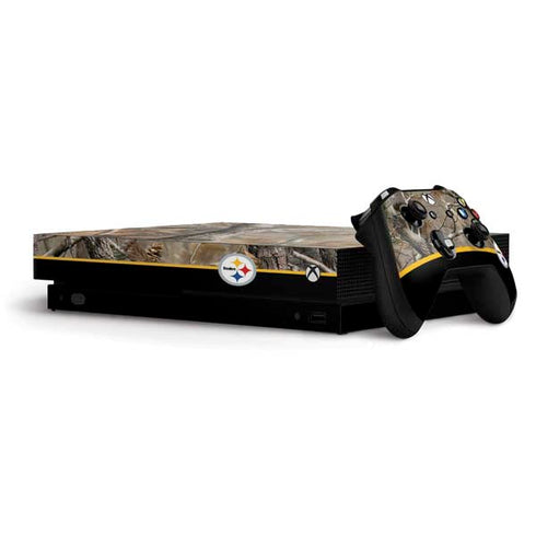 NFL Realtree Camo Pittsburgh Steelers Xbox One X Bundle Skin