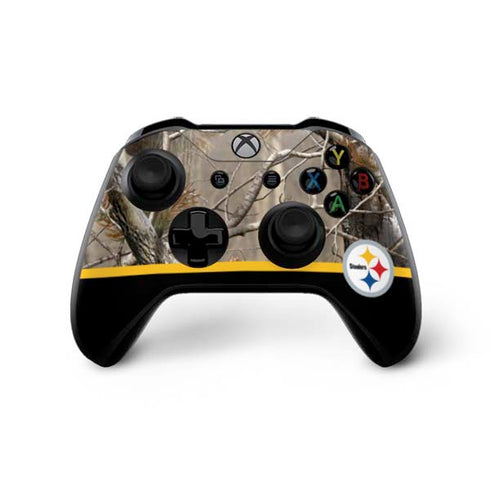 NFL Realtree Camo Pittsburgh Steelers Xbox One X Bundle Skin